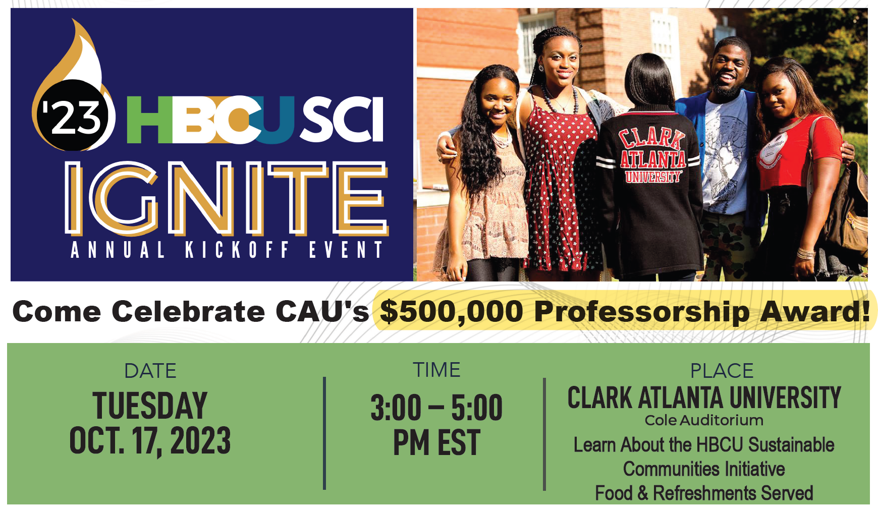 Featured image for “$1 Million in Matching Grants Awarded to Clark Atlanta University and Stillman College through HBCU SCI Program”