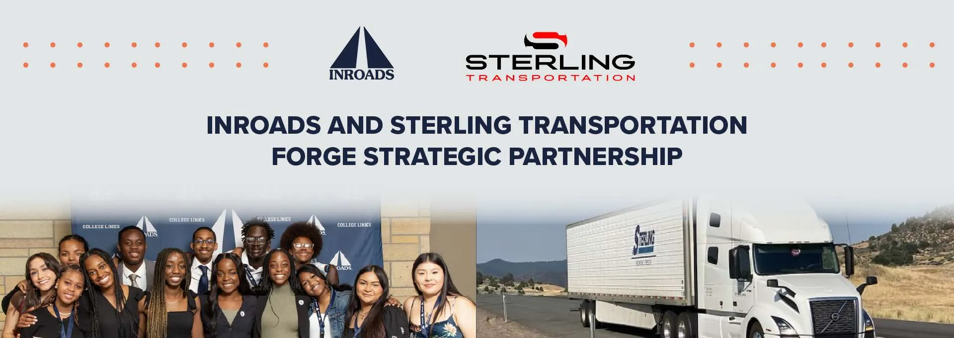 Featured image for “INROADS and Sterling Transportation Forge Strategic Partnership  to Develop Career Pathways for Underserved Youth  in the Freight Transportation Industry”